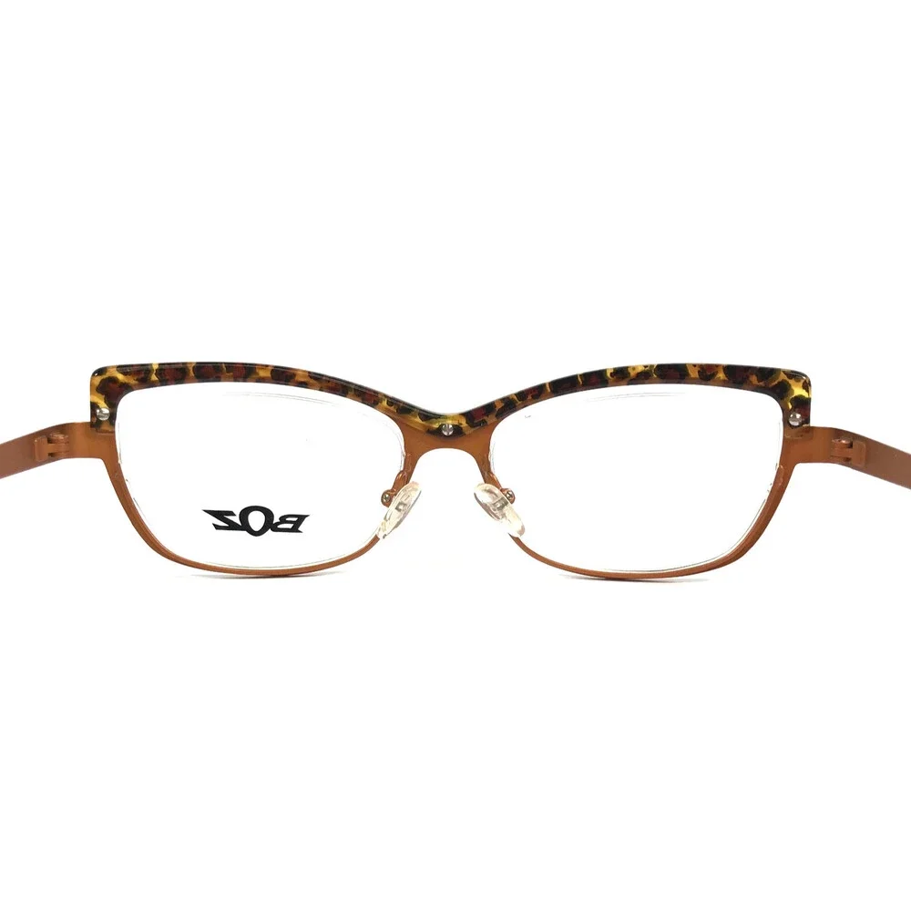 BOZ Eyeglasses Frames ZUMBA 8192 Black Brown Orange Cat Eye Full Rim 52-16.5-140